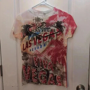 Sublivie Viva Las Vegas Graphic T-shirt